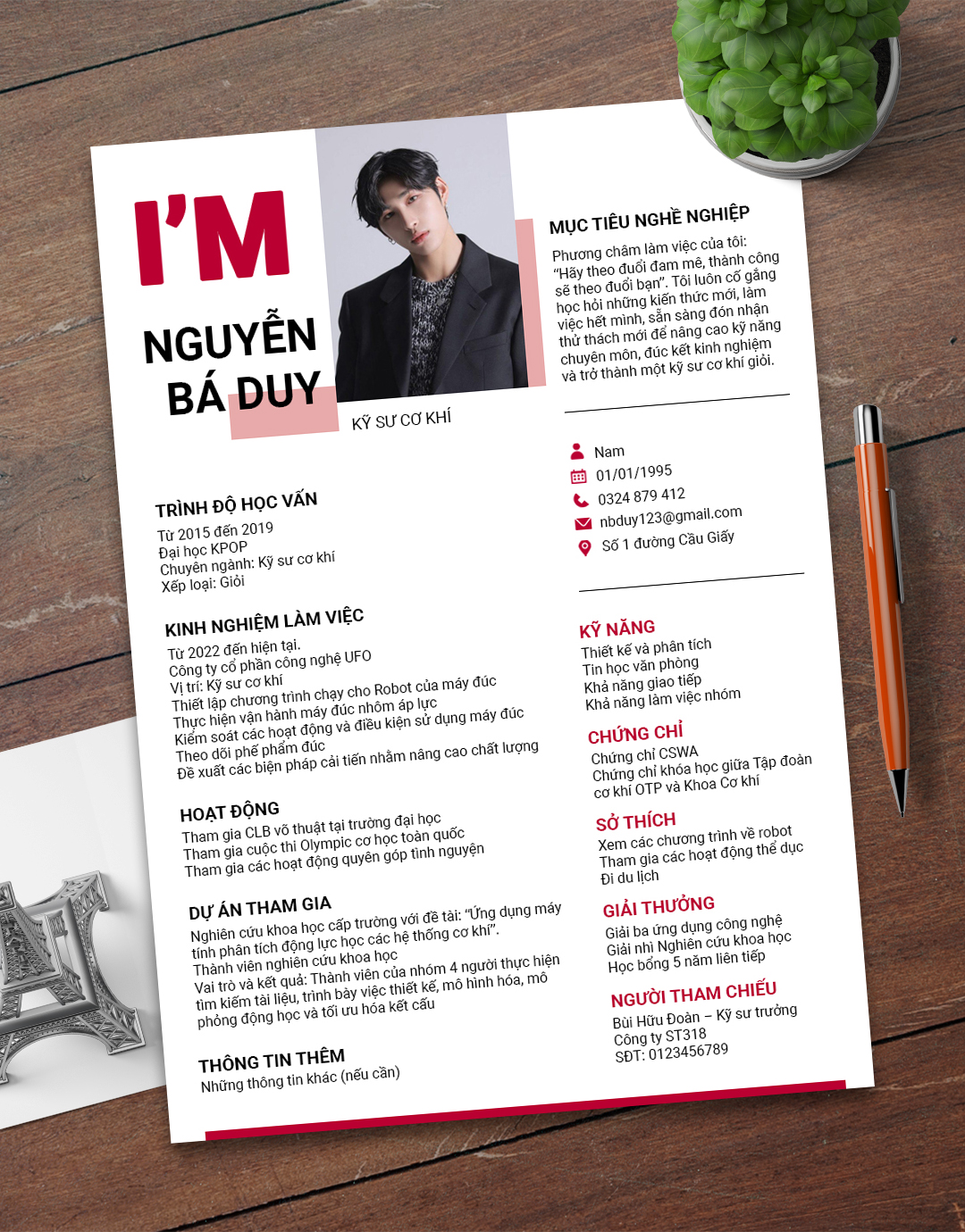 mẫu cv
