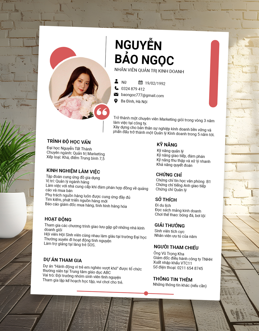 mẫu cv