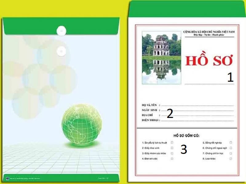 Khám phá cấu trúc của bìa hồ sơ xin việc