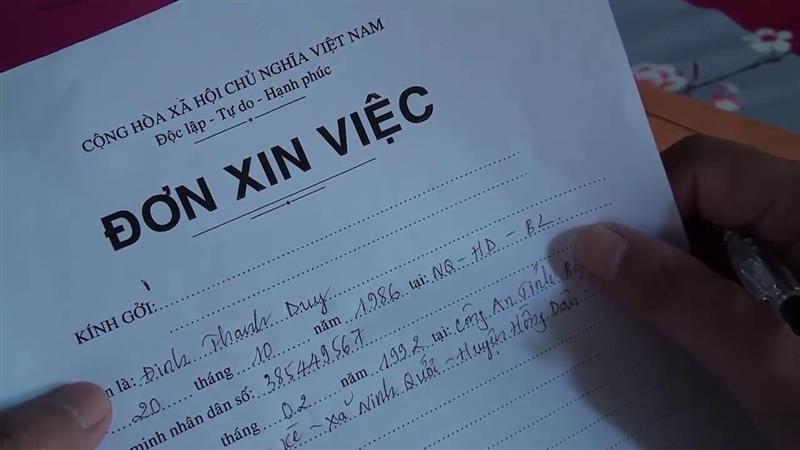 Một số lưu ý khi trình bày thông tin người nhận trong đơn xin việc