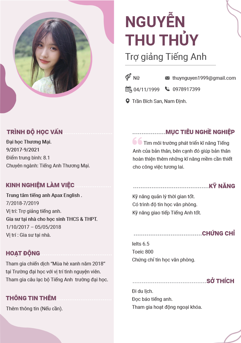 Hướng dẫn chi tiết các nội dung