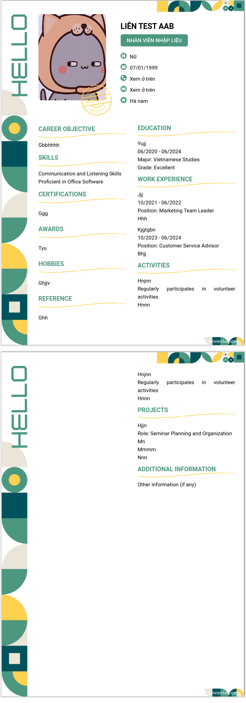 cv