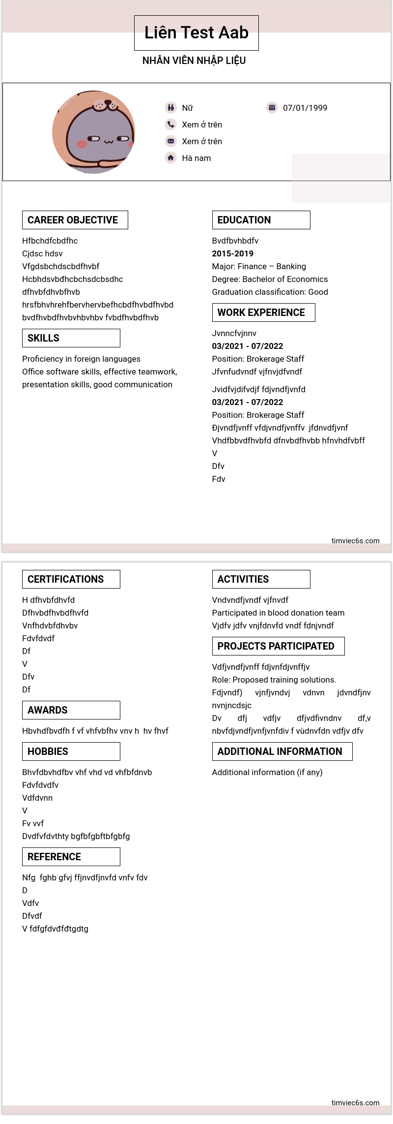 cv